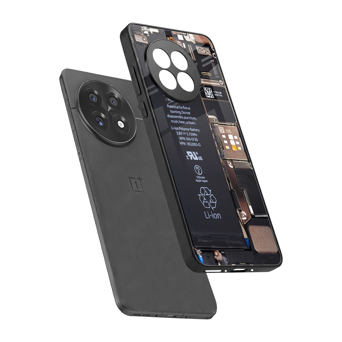 Inside Out sleek oneplus 13r cover with tempered glass back and TPU edges
