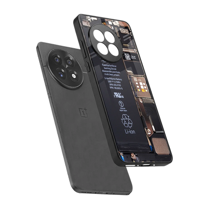 Inside Out sleek oneplus 13r cover with tempered glass back and TPU edges