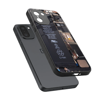 Inside Out sleek oneplus 15r cover with tempered glass back and TPU edges