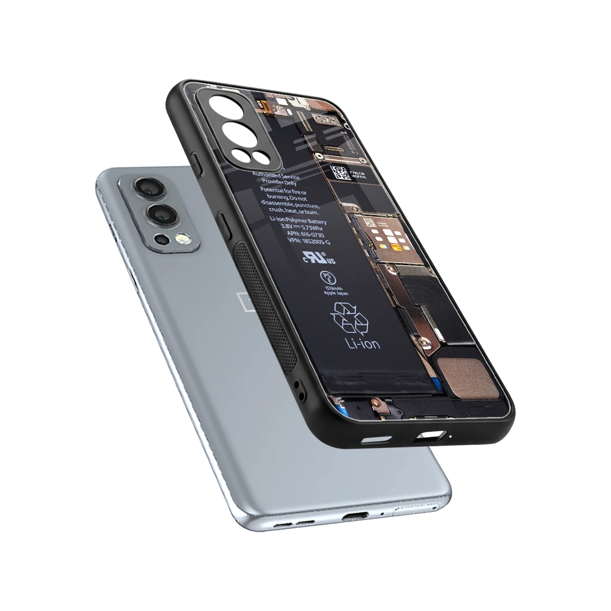 Inside Out sleek oneplus nord 2 cover with tempered glass back and TPU edges