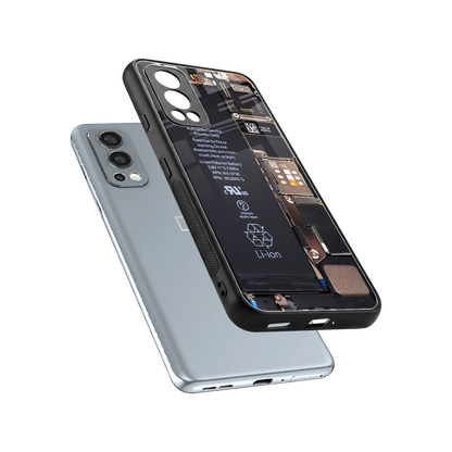 Inside Out sleek oneplus nord 2 cover with tempered glass back and TPU edges