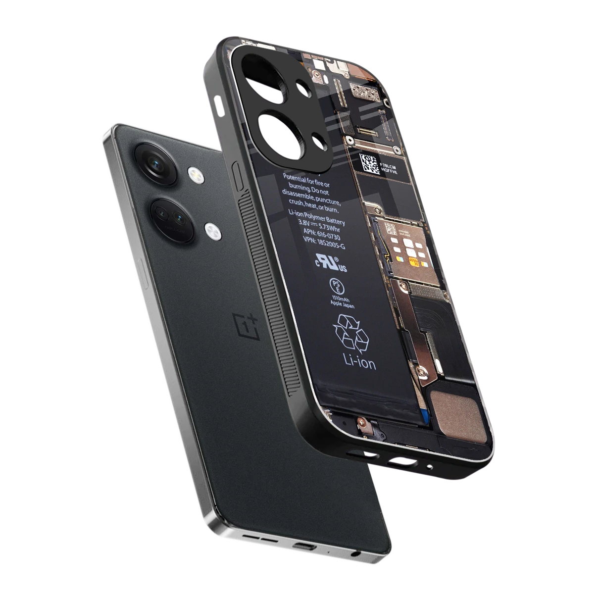Inside Out sleek oneplus nord 3 cover with tempered glass back and TPU edges
