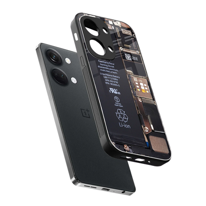 Inside Out sleek oneplus nord 3 cover with tempered glass back and TPU edges