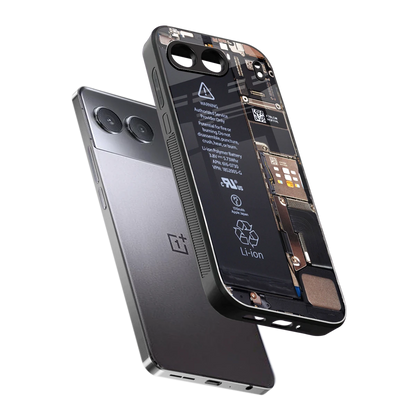 Inside Out sleek oneplus nord 4 cover with tempered glass back and TPU edges