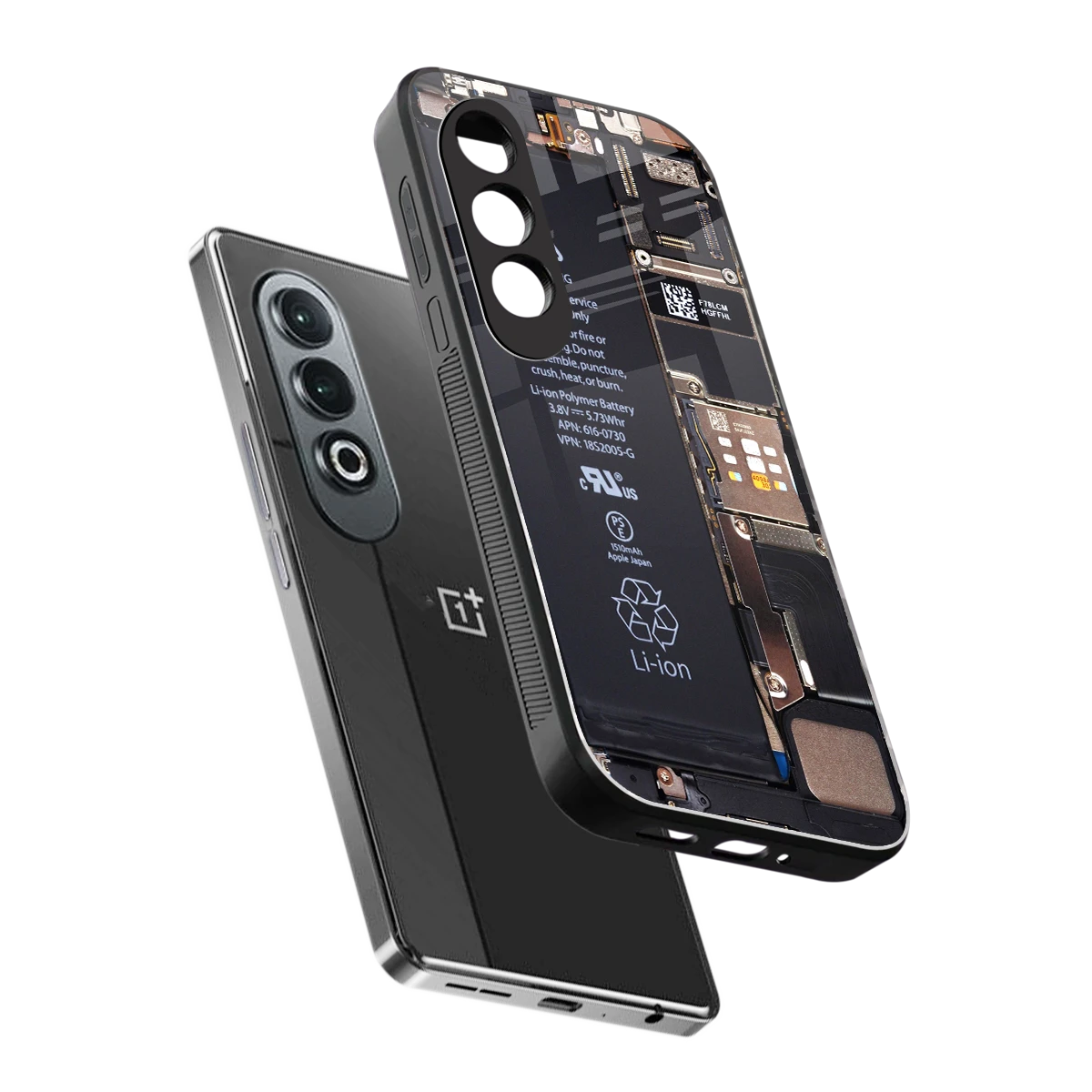 Inside Out sleek oneplus nord ce 4 cover with tempered glass back and TPU edges