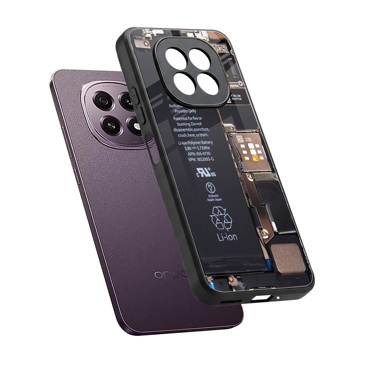Inside Out sleek oppo f29 5g cover with tempered glass back and TPU edges