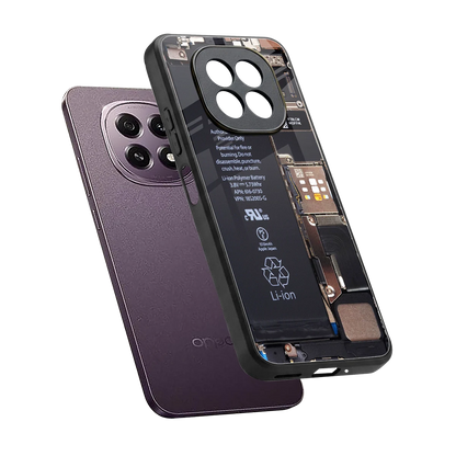 Inside Out sleek oppo f29 5g cover with tempered glass back and TPU edges