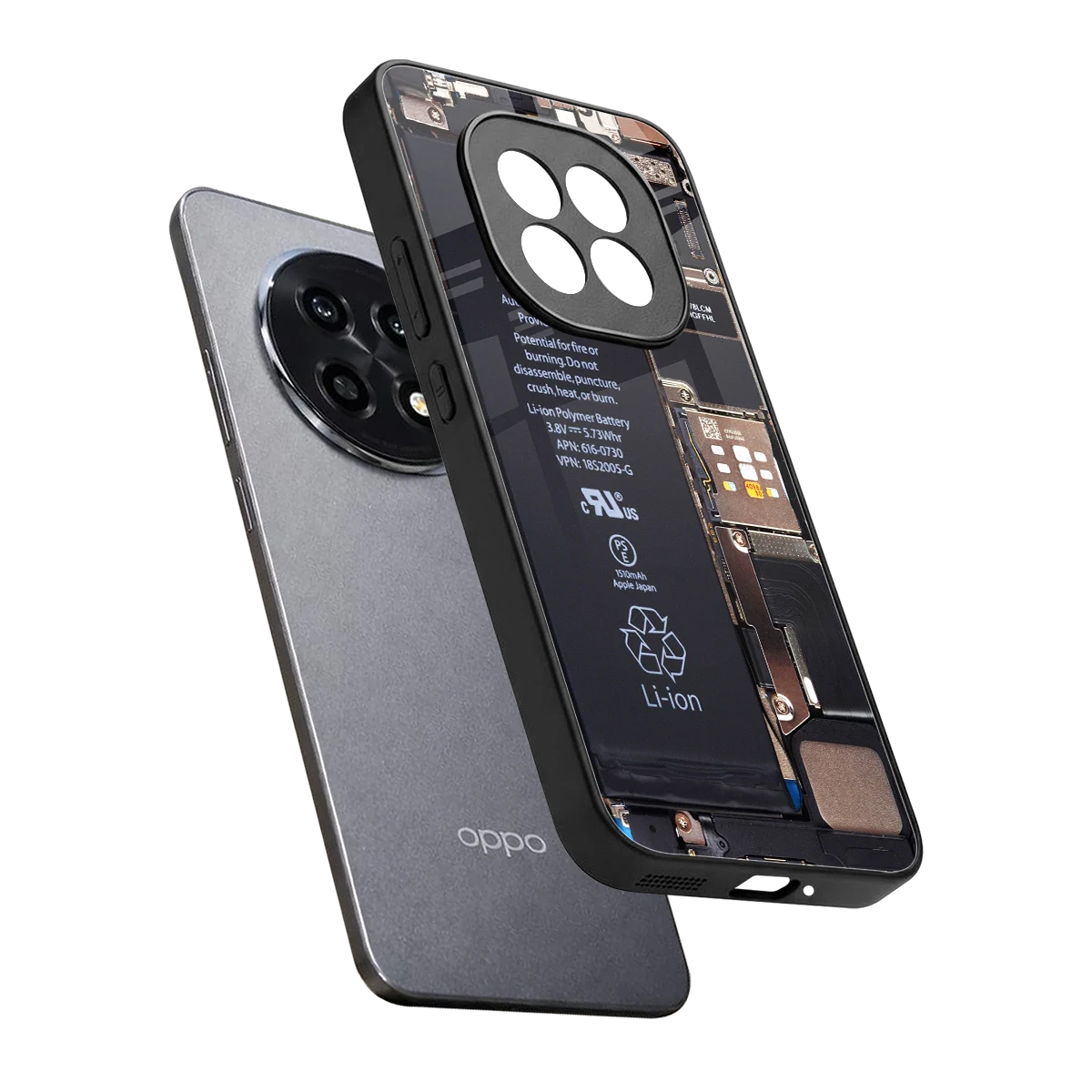 Inside Out sleek oppo f29 pro 5g cover with tempered glass back and TPU edges