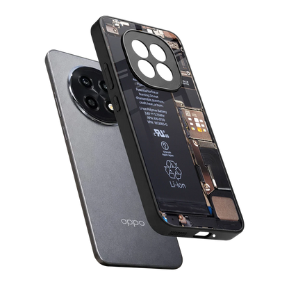 Inside Out sleek oppo f29 pro 5g cover with tempered glass back and TPU edges