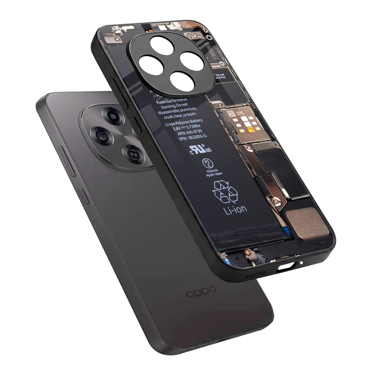 Inside Out sleek oppo f31 pro 5g cover with tempered glass back and TPU edges