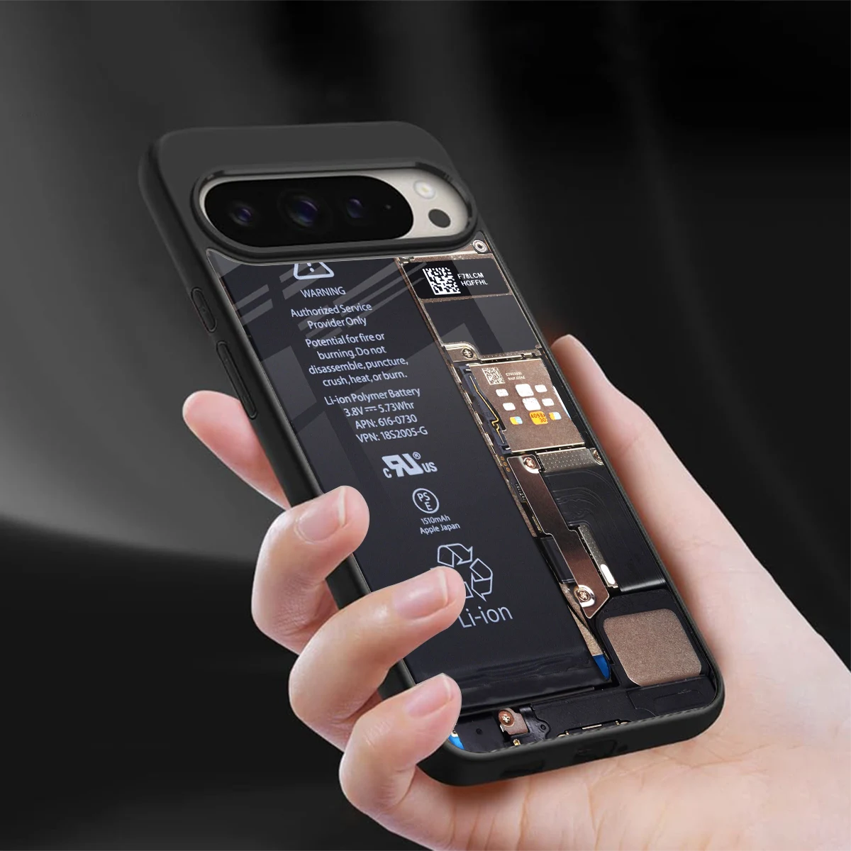 Inside Out sleek google pixel 9 pro xl cover with tempered glass back and TPU edges