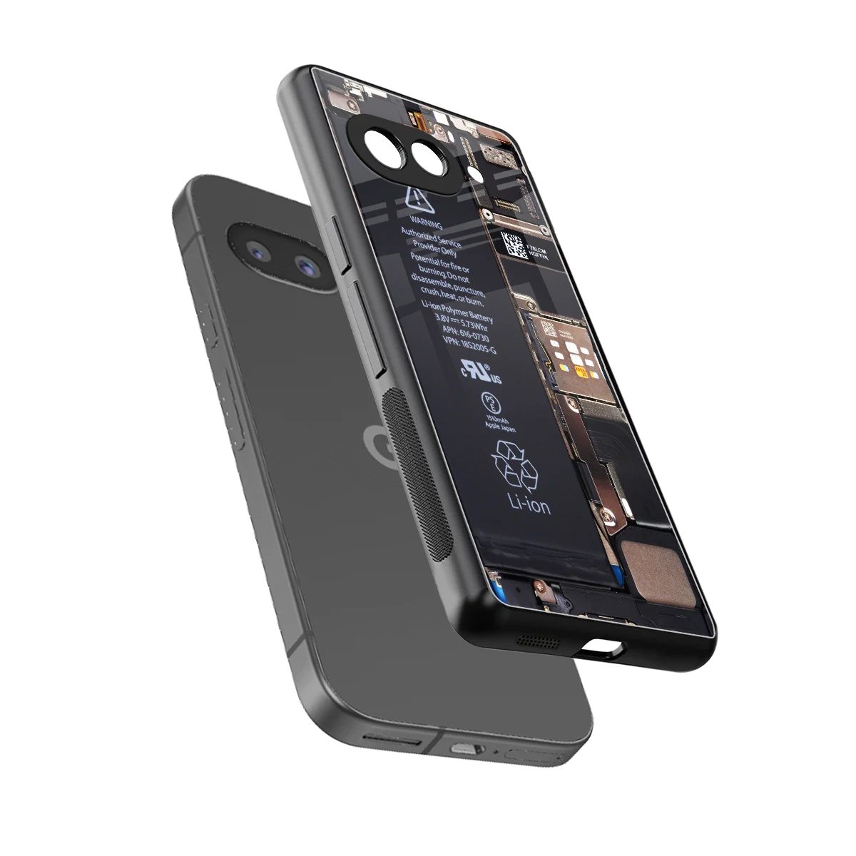 Inside Out sleek google pixel 10a cover with tempered glass back and TPU edges