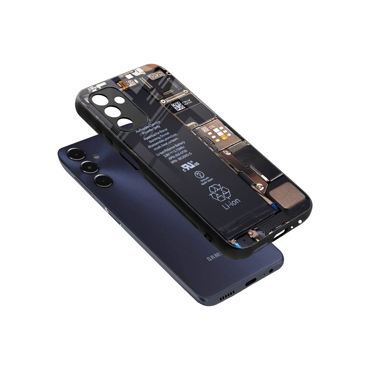 Inside Out sleek samsung galaxy m14 5g cover with tempered glass back and TPU edges