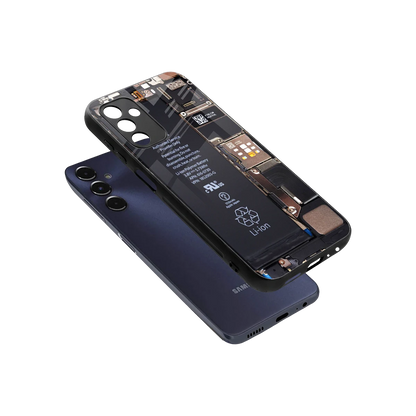 Inside Out sleek samsung galaxy m14 5g cover with tempered glass back and TPU edges
