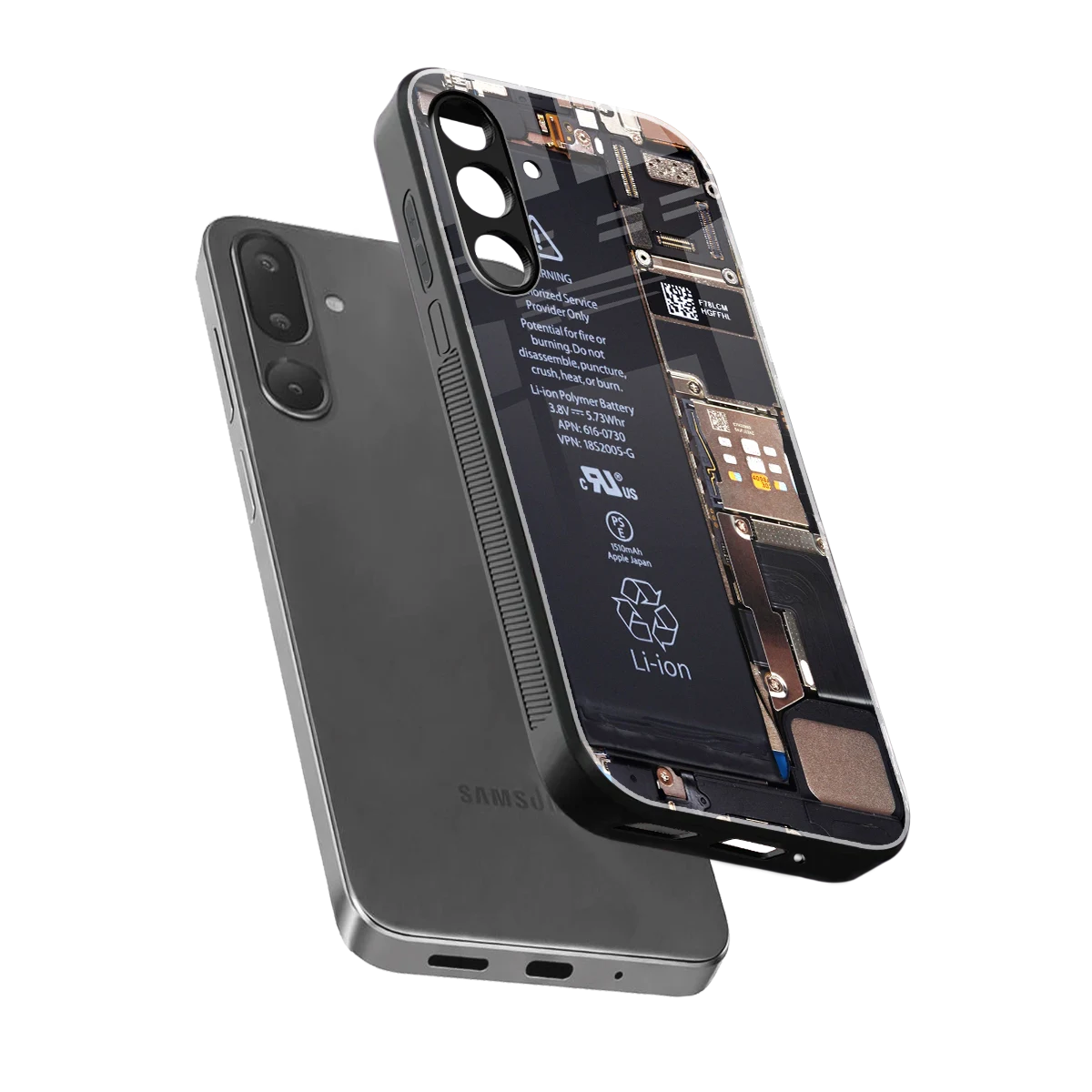 Inside Out sleek samsung galaxy m56 5g cover with tempered glass back and TPU edges
