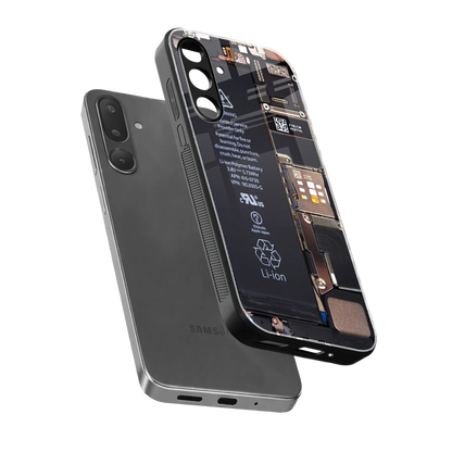 Inside Out sleek samsung galaxy m56 5g cover with tempered glass back and TPU edges