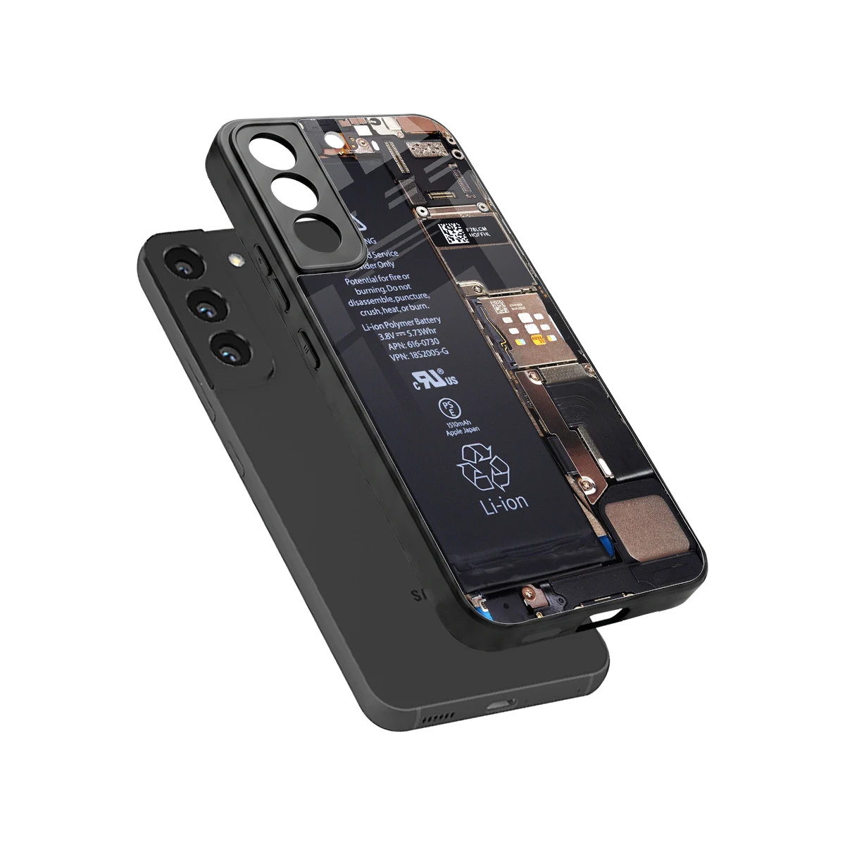 Inside Out sleek samsung galaxy s22 cover with tempered glass back and TPU edges