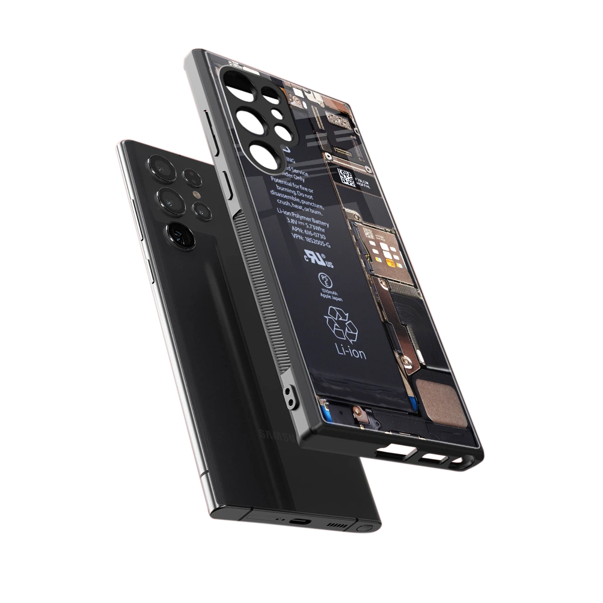 Inside Out sleek samsung galaxy s23 ultra cover with tempered glass back and TPU edges