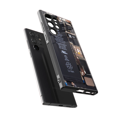 Inside Out sleek samsung galaxy s23 ultra cover with tempered glass back and TPU edges