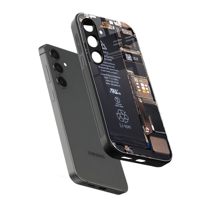 Inside Out sleek samsung galaxy s24 cover with tempered glass back and TPU edges