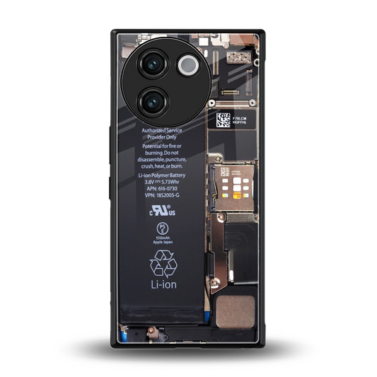 Inside Out back phone cover | glass case for vivo v30e