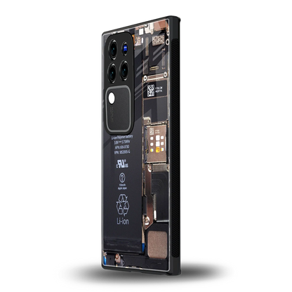 Inside Outvivo v30 pro mobile cover | shockproof glass phone case