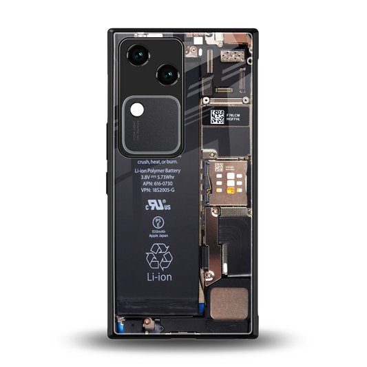 Inside Out back phone cover | glass case for vivo v30