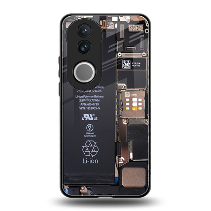 Inside Out back phone cover | glass case for vivo v50