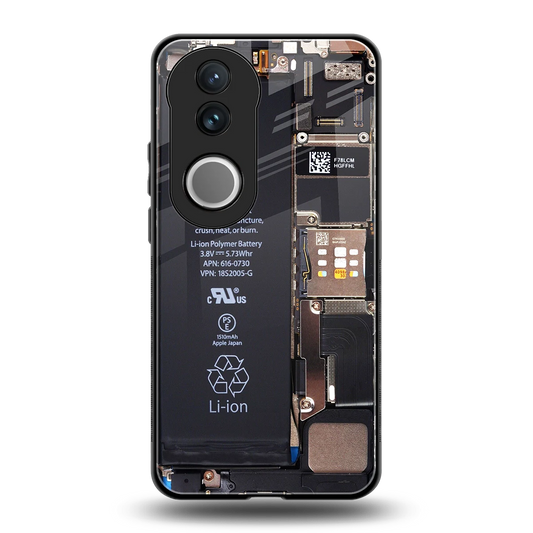 Inside Out back phone cover | glass case for vivo v50