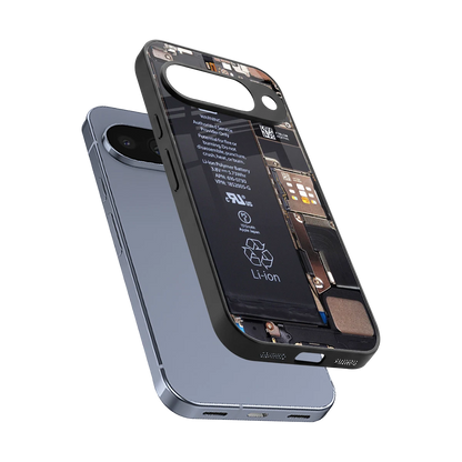 Inside Out sleek google pixel 10 cover with tempered glass back and TPU edges