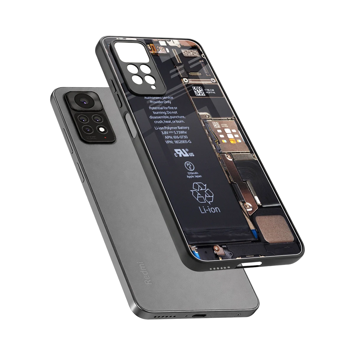 Inside Out sleek redmi note 11 pro cover with tempered glass back and TPU edges