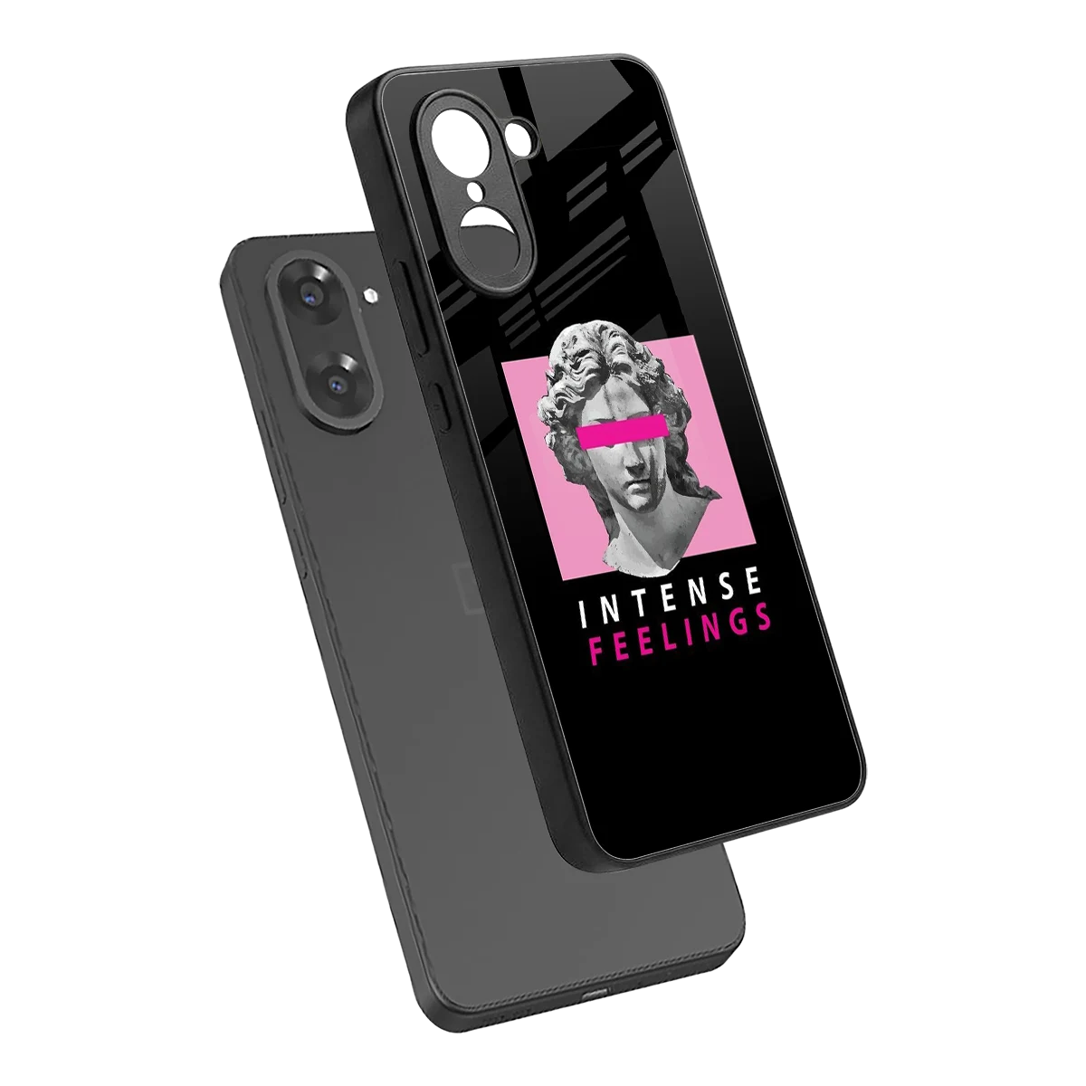 Intense Feelings sleek oneplus nord ce5 5g cover with tempered glass back and TPU edges