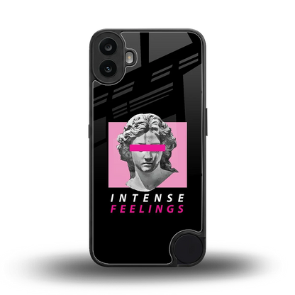 Intense Feelings back phone cover | glass case for cmf nothing phone 1