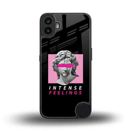 Intense Feelings back phone cover | glass case for cmf nothing phone 1
