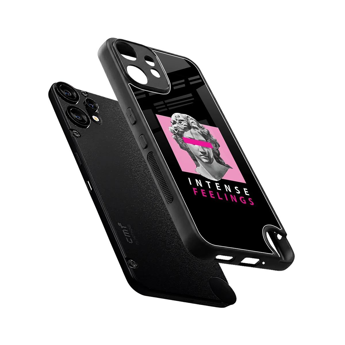 Intense Feelings sleek cmf nothing phone 2 pro cover with tempered glass back and TPU edges