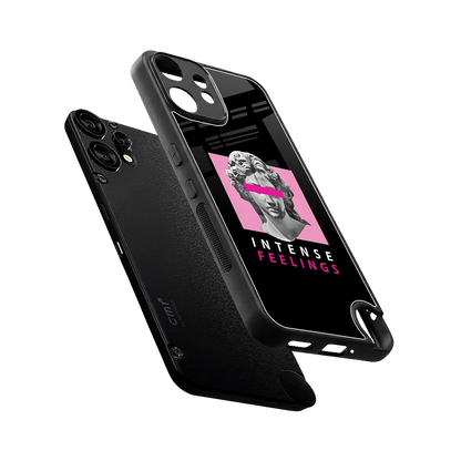 Intense Feelings sleek cmf nothing phone 2 pro cover with tempered glass back and TPU edges