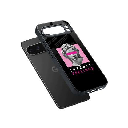 Intense Feelings sleek google pixel 10 pro xl cover with tempered glass back and TPU edges