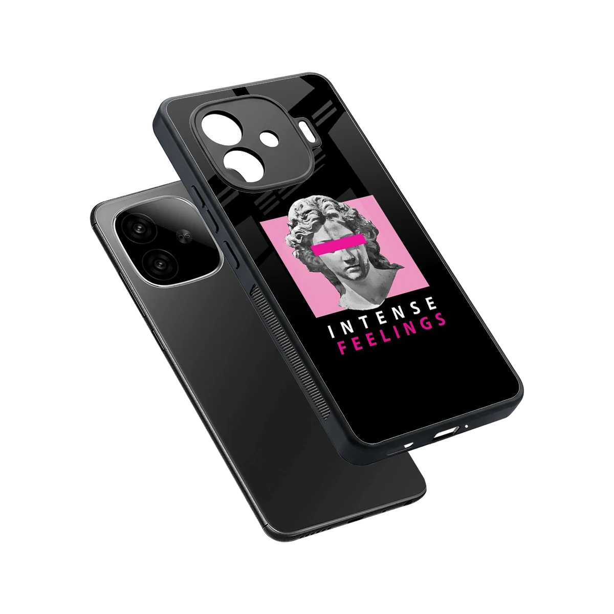 Intense Feelings sleek iqoo neo 10r 5g cover with tempered glass back and TPU edges