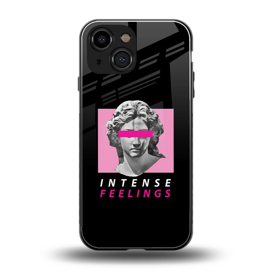 Intense Feelings back phone cover | glass case for iphone 13 mini