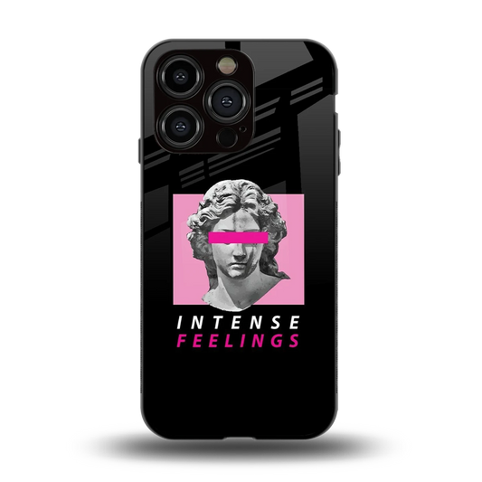 Intense Feelings back phone cover | glass case for iphone 14 pro