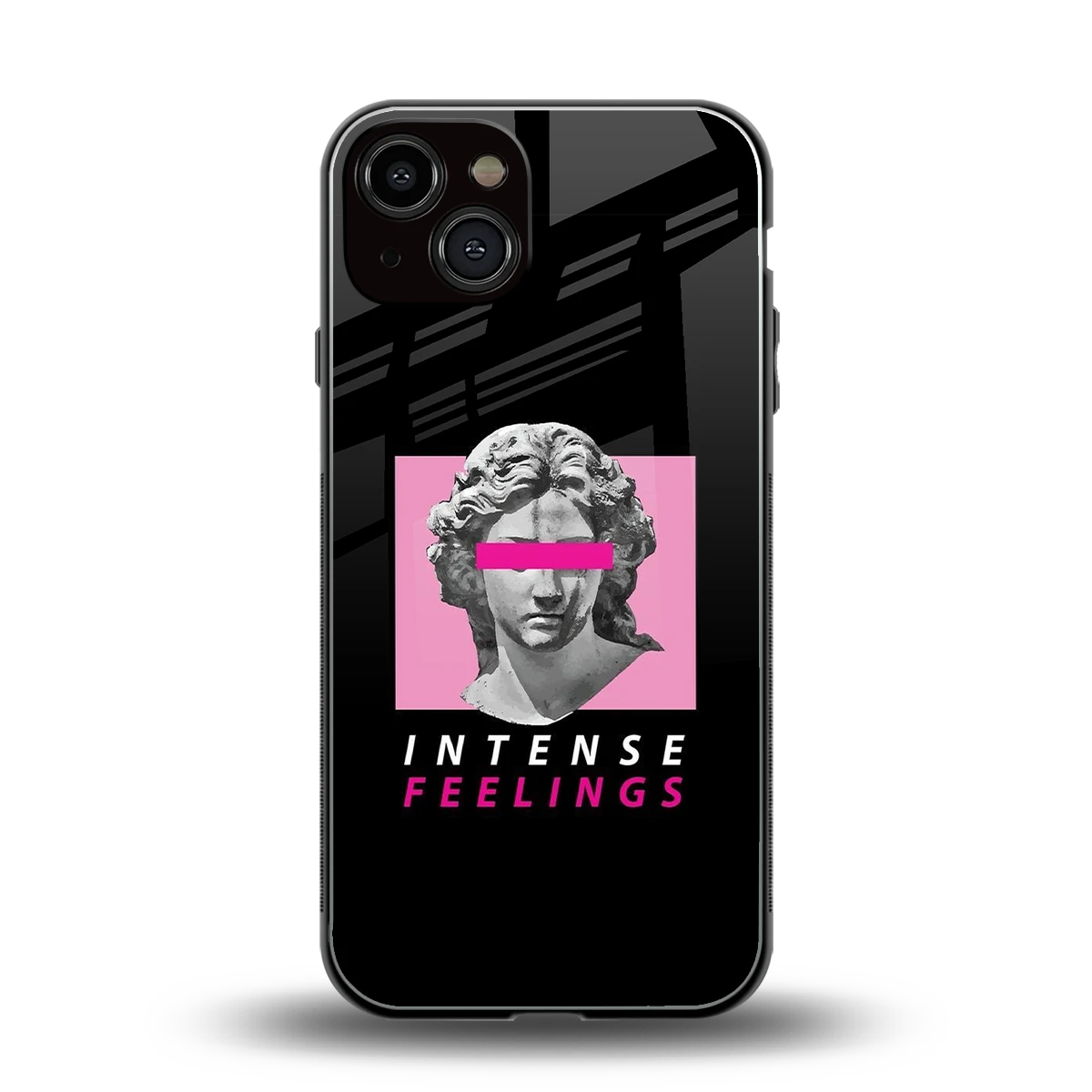 Intense Feelings back phone cover | glass case for iphone 13