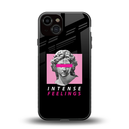 Intense Feelings back phone cover | glass case for iphone 13