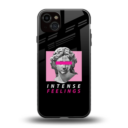 Intense Feelings back phone cover | glass case for iphone 14 plus