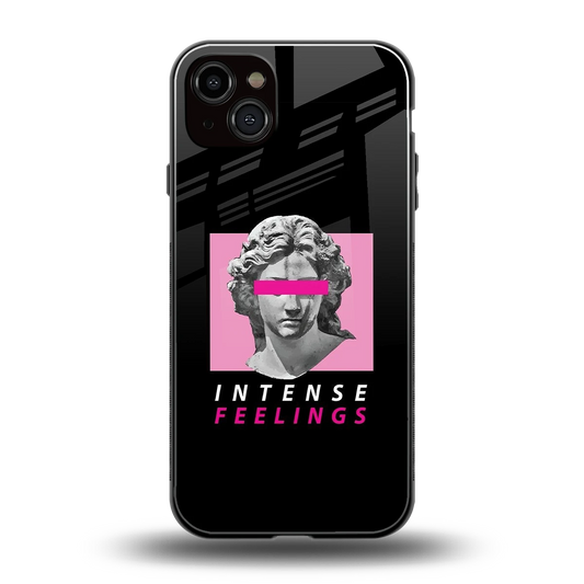 Intense Feelings back phone cover | glass case for iphone 14 plus