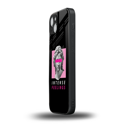 Intense Feelings iphone 14 plus mobile cover | shockproof glass phone case