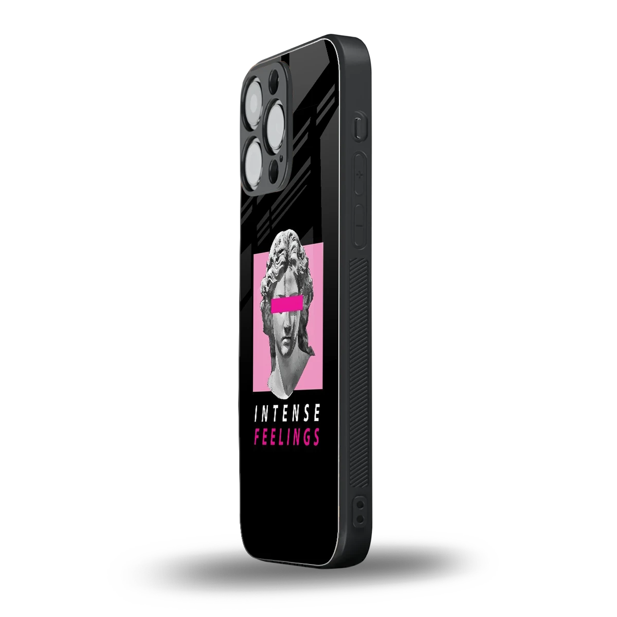 Intense Feelings iphone 15 pro max mobile cover | shockproof glass phone case