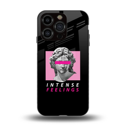 Intense Feelings back phone cover | glass case for iphone 15 pro