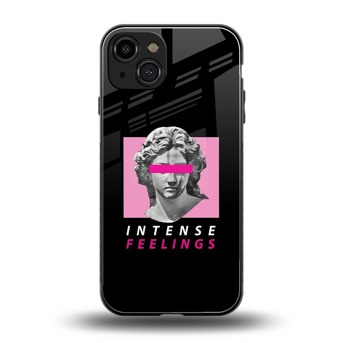 Intense Feelings back phone cover | glass case for iphone 15