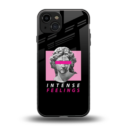 Intense Feelings back phone cover | glass case for iphone 15
