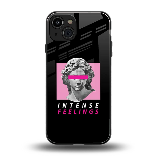 Intense Feelings back phone cover | glass case for iphone 15
